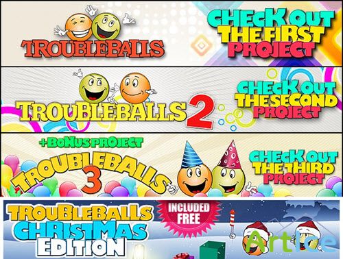 Troubleballs 1,2,3 + Christmas Edition - (VideoHive)