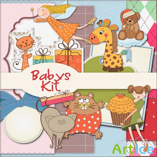 Scrap - Babys Kit PNG and JPG Files