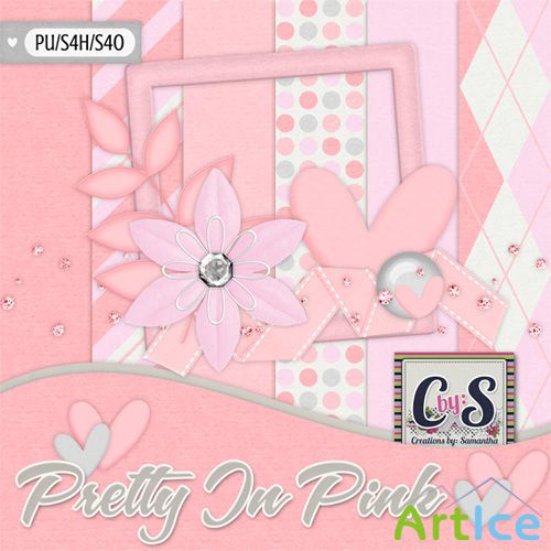 Pretty In Pink Kit PNG and JPG Files