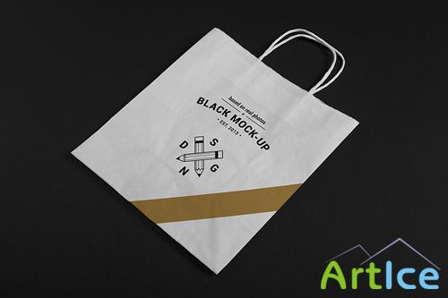 Paper Bag Mock Up V2 PSD