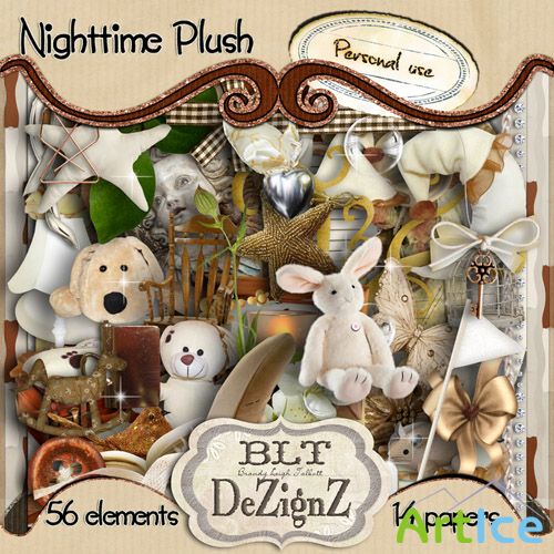 Scrap - Nighttime Plush PNG and JPG Files