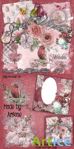 Scrap - Sweet Winter Kit PNG and JPG Files