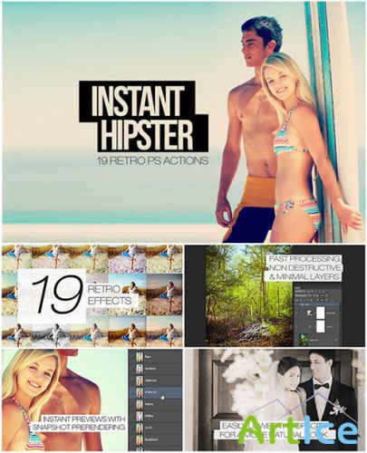Instant Hipster - 19 Retro Effects for Photoshop