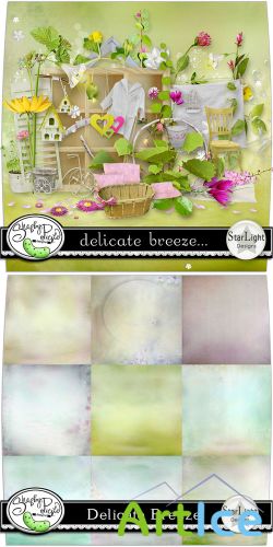 Scrap Set - Delicate Breeze.. PNG and JPG Files