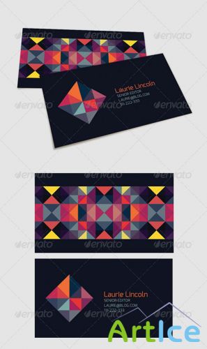 GraphicRiver - Trendy Geometric Business Card 4986044