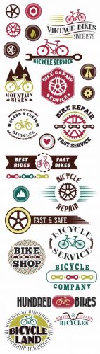 Bicycle Shop Vector Set