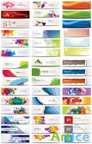 17 Vector Web Banners Set