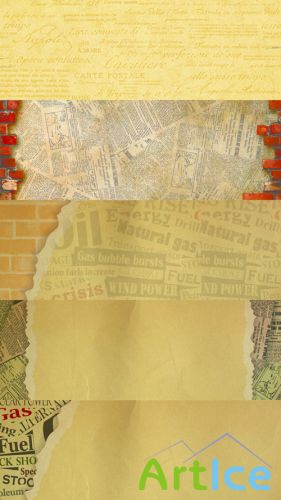 Old Newspaper Textures JPG Files