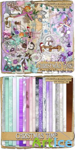 Christmas Time Kit PNG and JPG Files