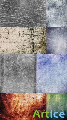 Collection Scratched Metal Surface Textures JPG Files