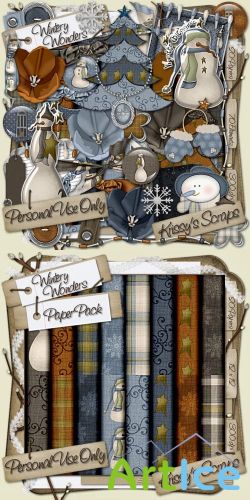 Scrap - Wintery Wonders PNG and JPG Files