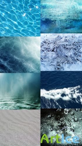 Ice and Water Textures JPG Files