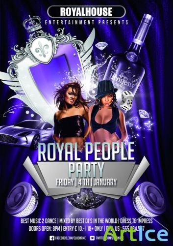 Royal People Party Flyer Template PSD