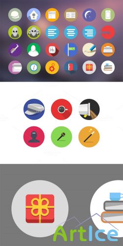 Flat Icons Vector Set