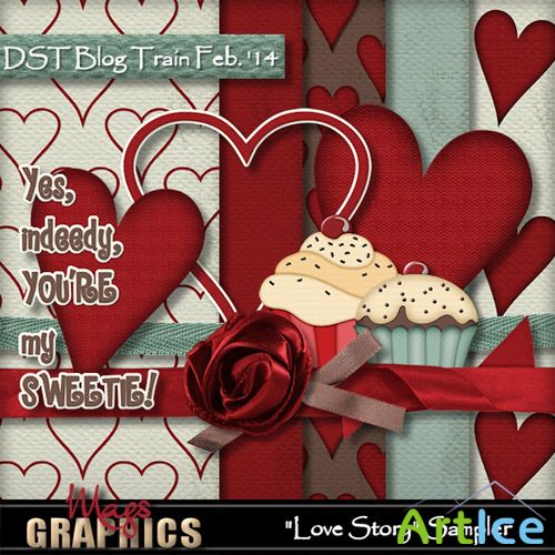 Scrap - Love Story PNG and JPG Files