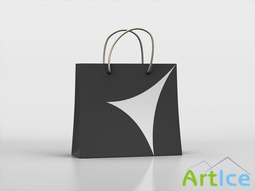 Hq Paper Bag Mock-up Template PSD