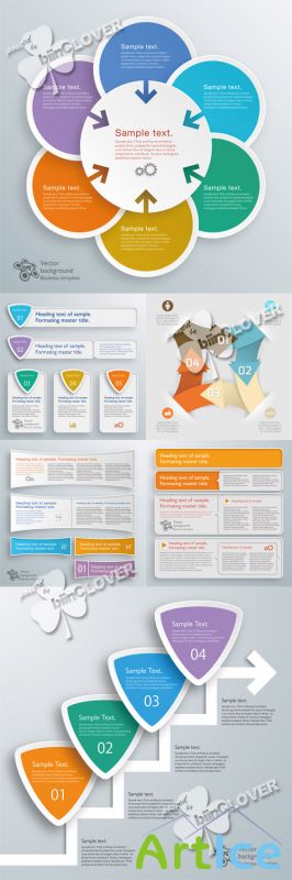 Modern infographic design elements 0566