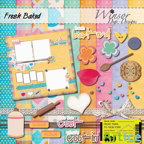 Scrap - Fresh Baked Kit JPG and PNG Files