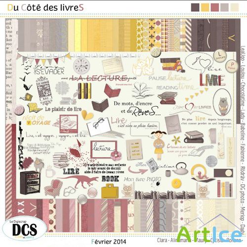 Scrap - Du Cote des LivreS PNG and JPG FIles