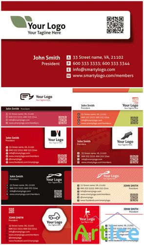 Colored Premium Business Cards PSD Templates Vol.3