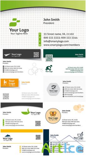 Colored Premium Business Cards PSD Templates Vol.4