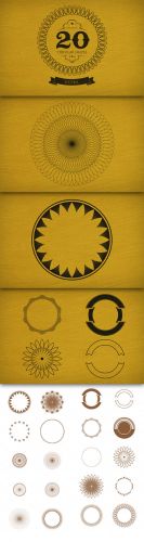 20 Circular Shapes - Vector - Extra