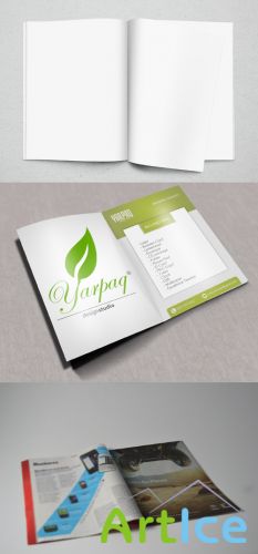 3 Realistic Magazine Mock ups PSD