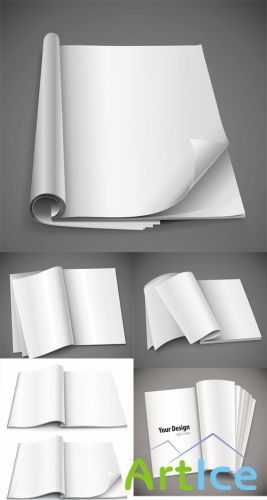 Vector Open Books Mock-ups