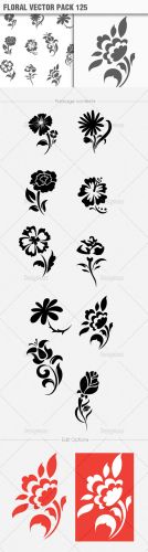 Floral Vector Pack 125