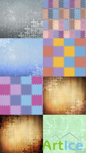 Textures With Puzzles JPG Files