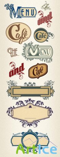 Vector Calligraphic Ornaments Set