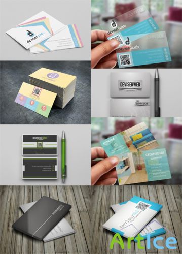 8 Modern and Creative Business Cards PSD