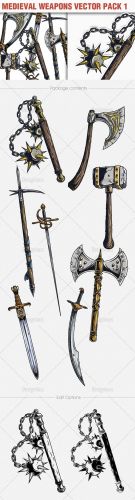 Medieval Weapons Vector Pack 1