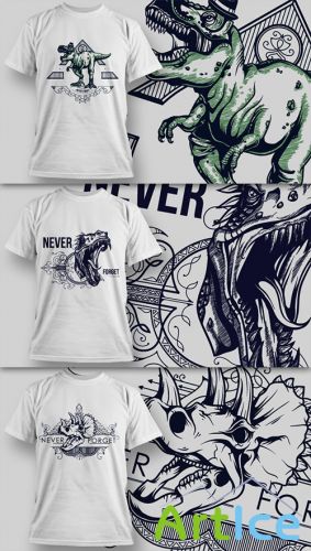 T-Shirt Design Vector Illustrations Pack 11