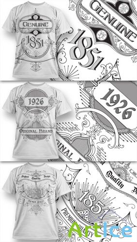 T-Shirt Design Vector Illustrations Pack 10