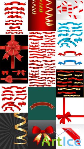 18 Ribbons Vector Set