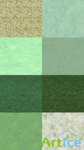 Paper Greens Textures JPG Files