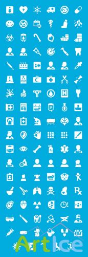 Windows 8 Medical Icons Set PSD