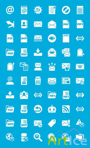 Windows 8 Mail Icon Set PSD