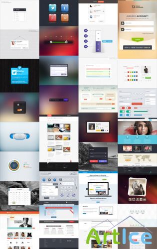 Web Elements Bundle PSD