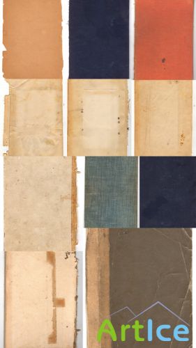 17 Vintage Book Textures JPG Files