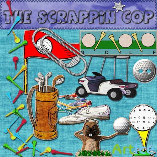 Golf Elements PNG Files