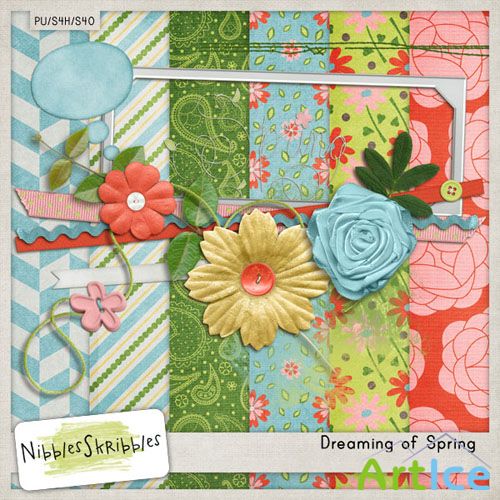 Scrap - Dreaming of Spring PNG and JPG Files