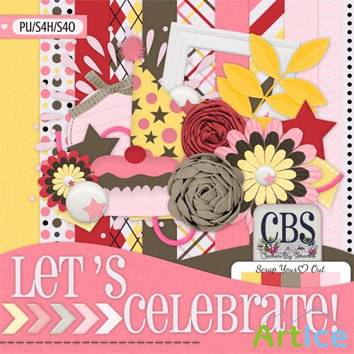 Lets Celebrate! Kit PNG and JPG Files