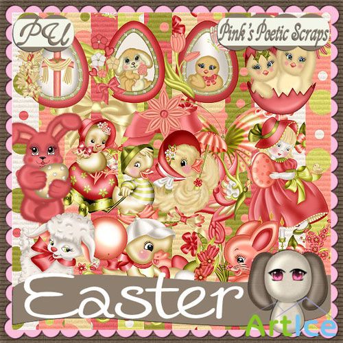 Easter Scrap Kit JPG and PNG Files