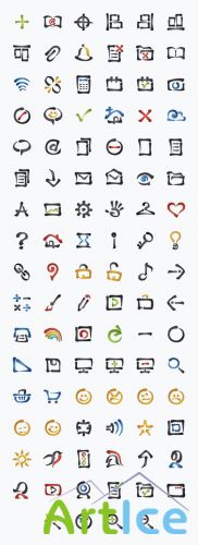 Inkalligraphic Icon Set