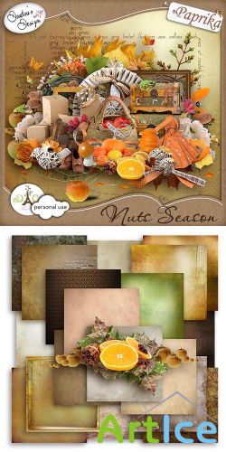 Scrap - Nuts Season PNG and JPG Files