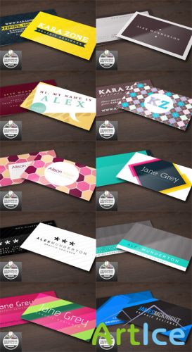 10 Vector Designers Business Cards