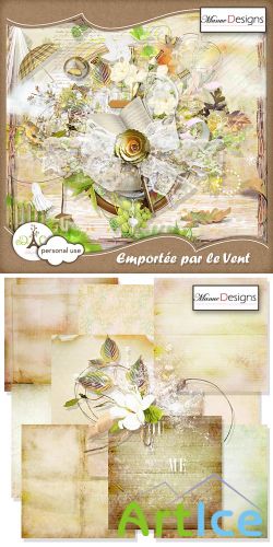 Scrap - Emportee Par le Vent PNG and JPG Files