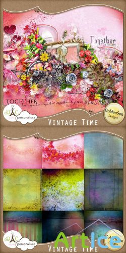 Scrap - Vintage Time JPG and PNG Files